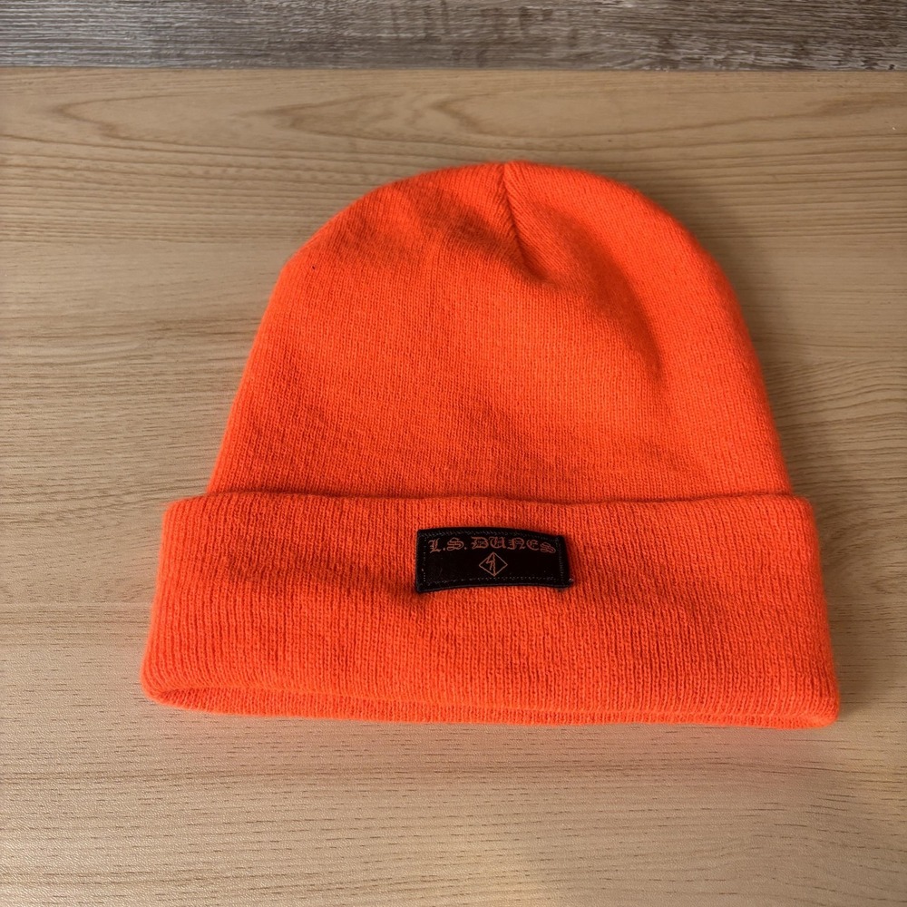 La Dune Hat Beanie Cuffed Knit Orange Watch Cap Winter Mens YP Classics Yupoong
